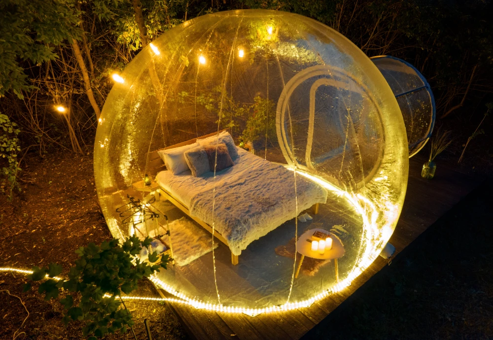 glamping bubble tent