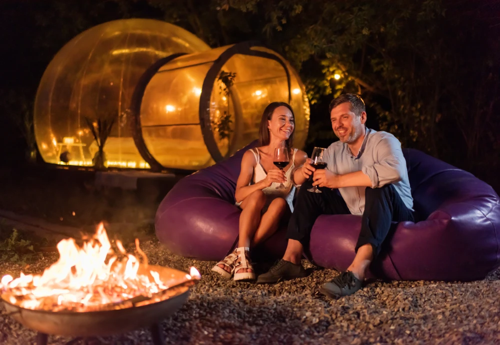 stargazing clear inflatable bubble dome igloo tent